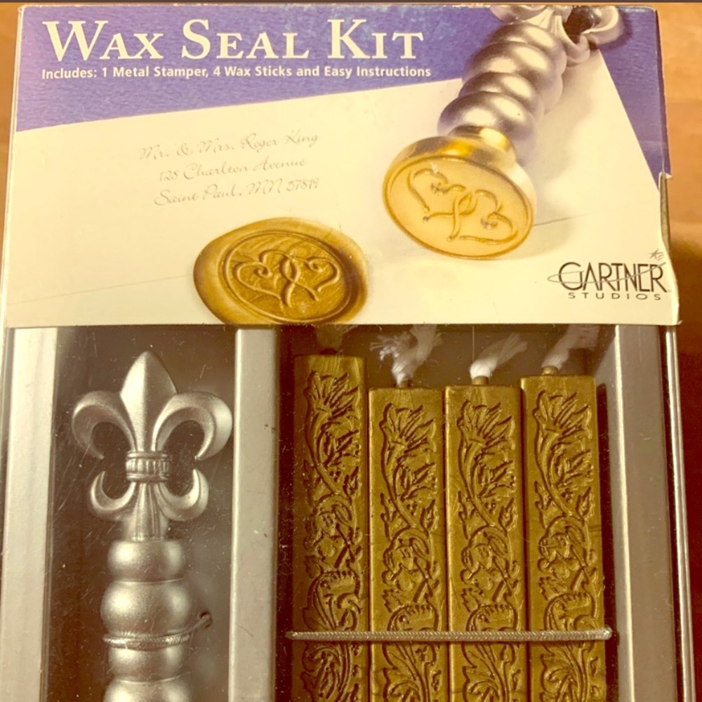 Double Hearts Wax Seal Kit